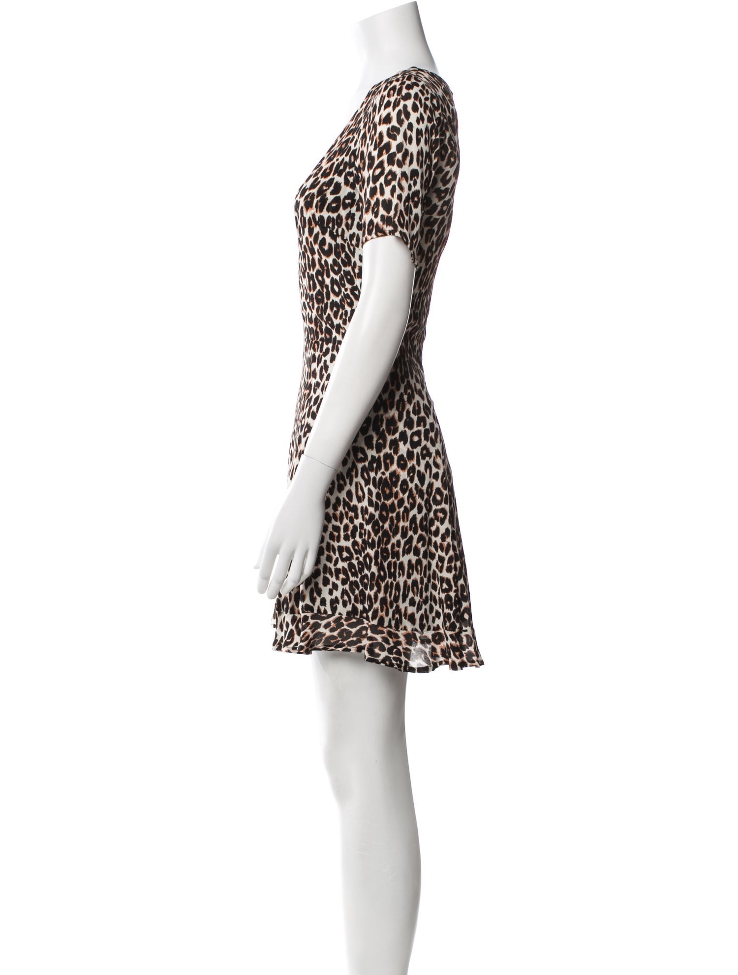 Reformation Animal Print Mini Dress
