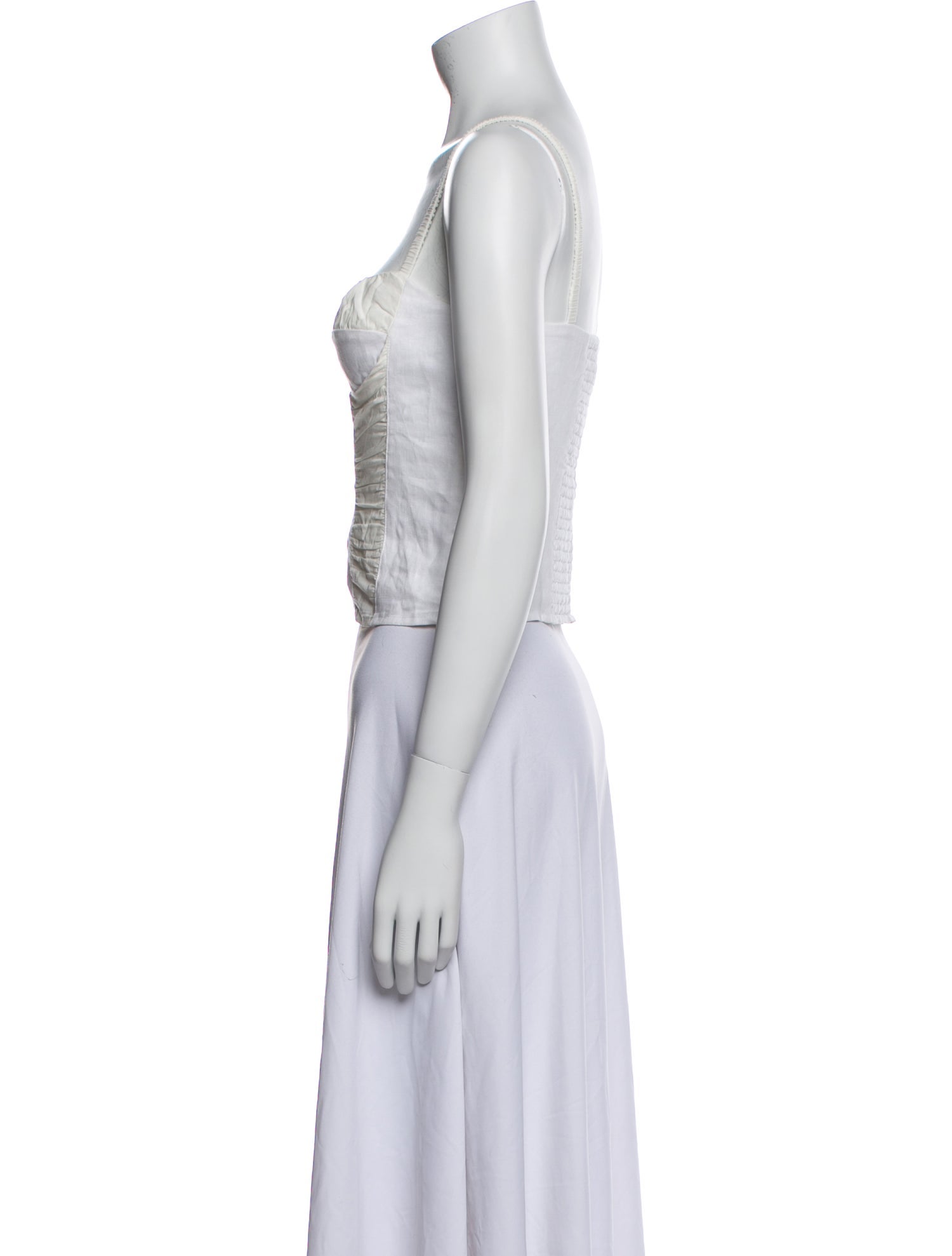 Reformation Linen Square Neckline Crop Top w/ Tags