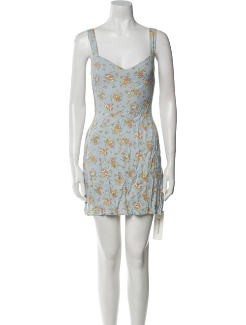 Reformation Floral Print Mini Dress