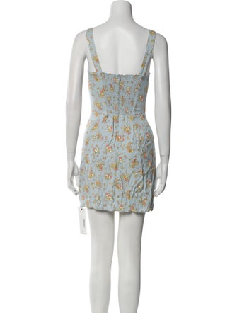 Reformation Floral Print Mini Dress