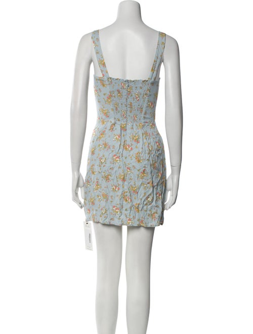 Reformation Floral Print Mini Dress