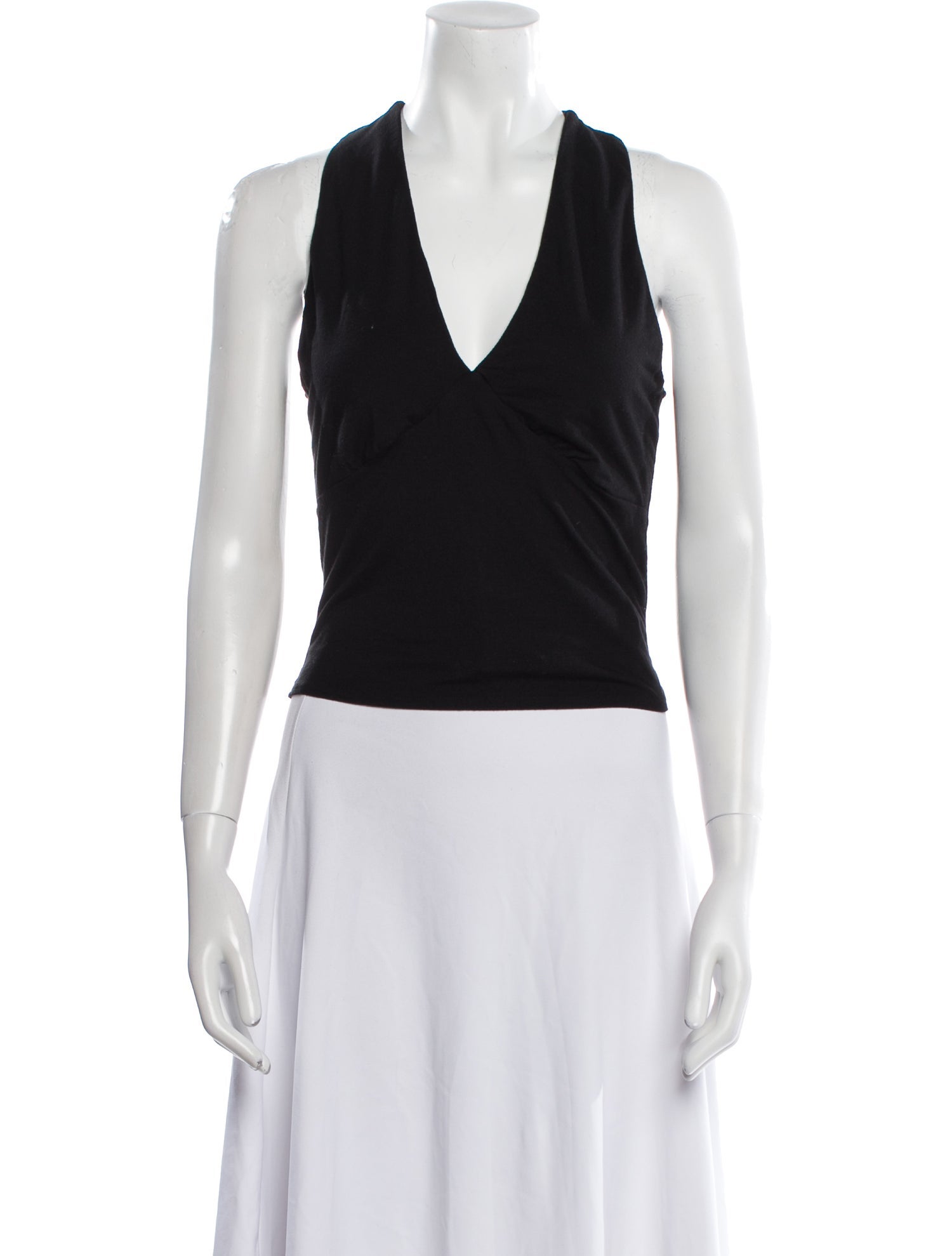 Reformation V-Neck Sleeveless Crop Top
