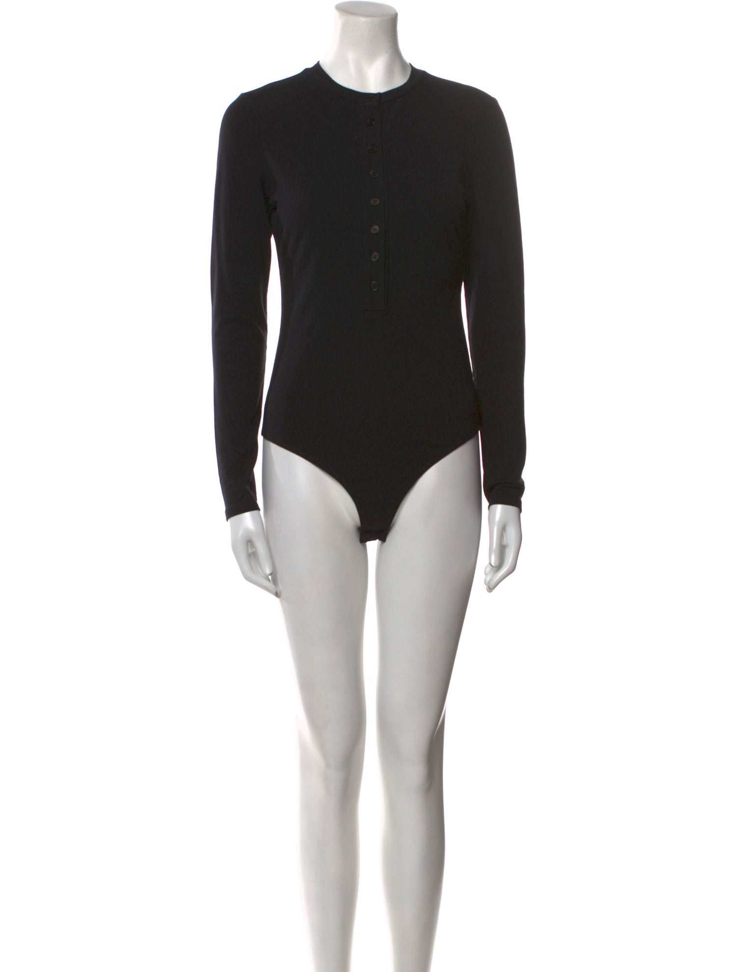 Reformation Crew Neck Long Sleeve Bodysuit