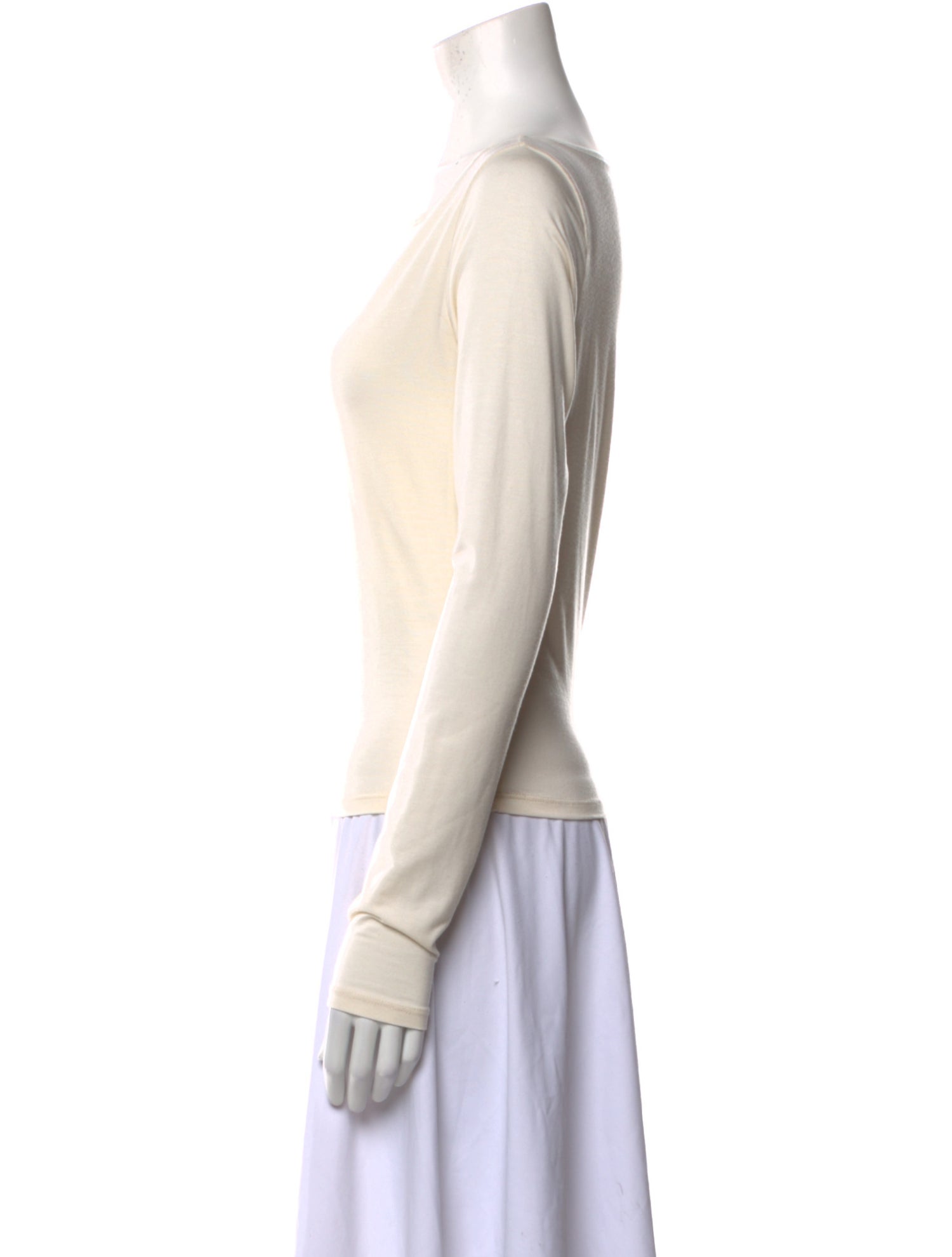 Reformation Bateau Neckline Long Sleeve Sweatshirt