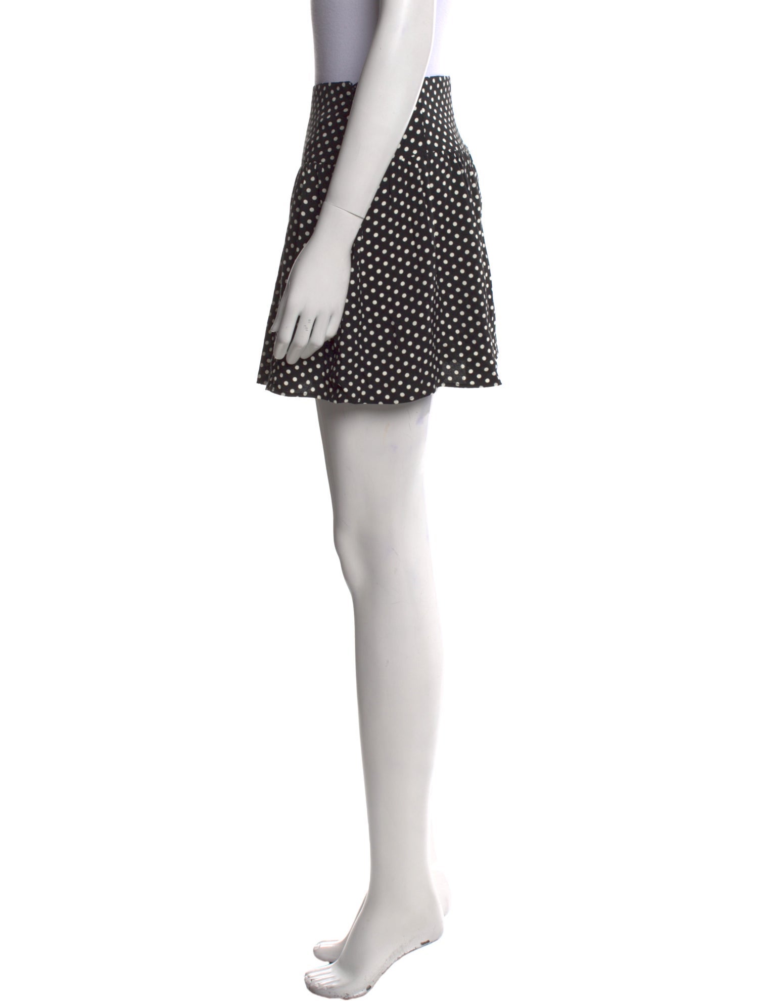 Reformation Polka Dot Print Mini Skirt