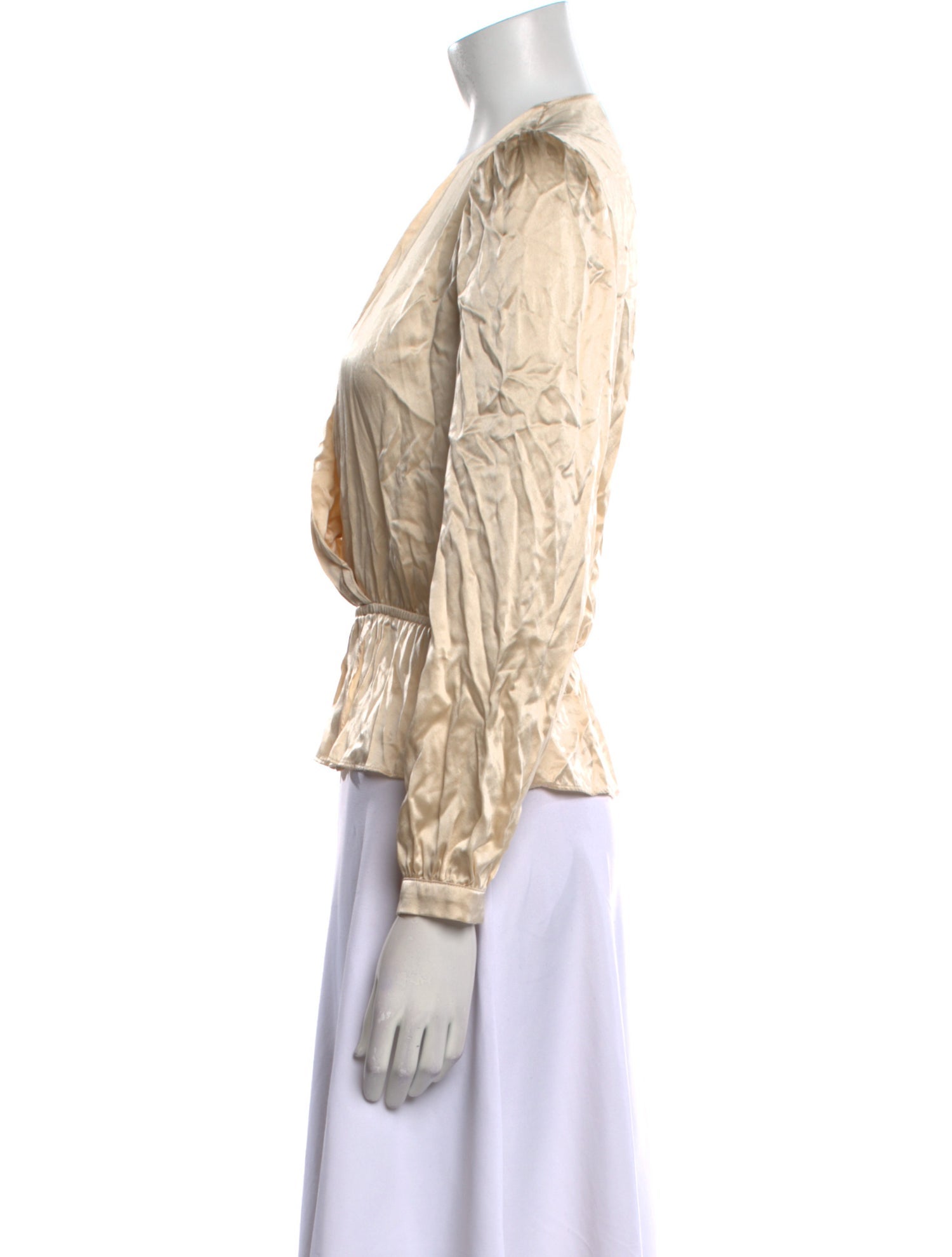 Reformation Silk V-Neck Blouse