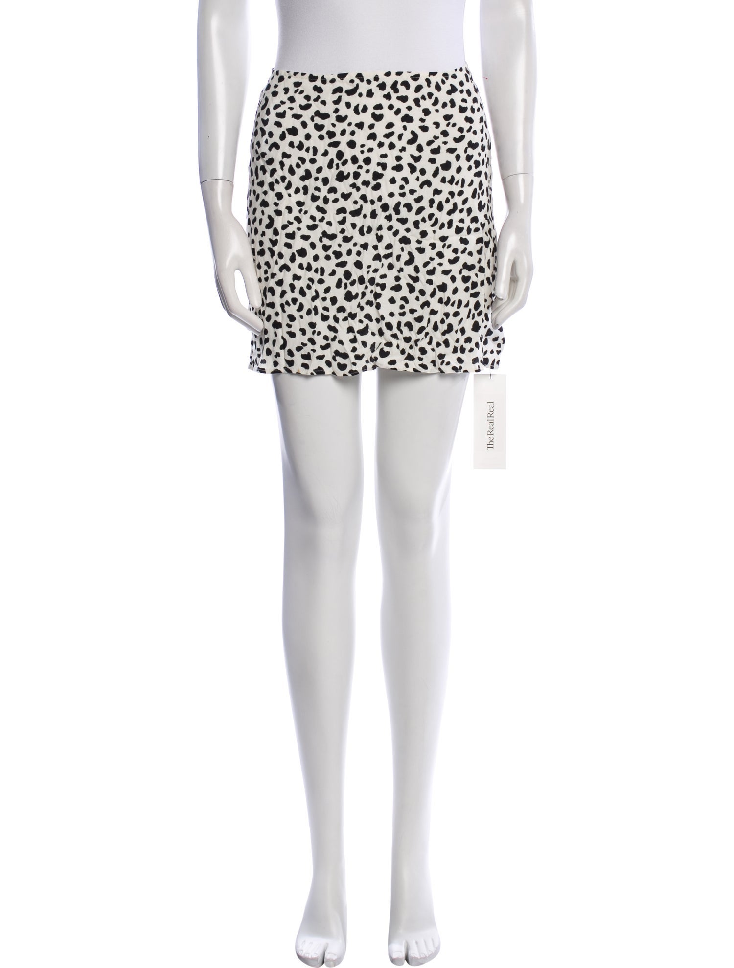 Reformation Animal Print Mini Skirt