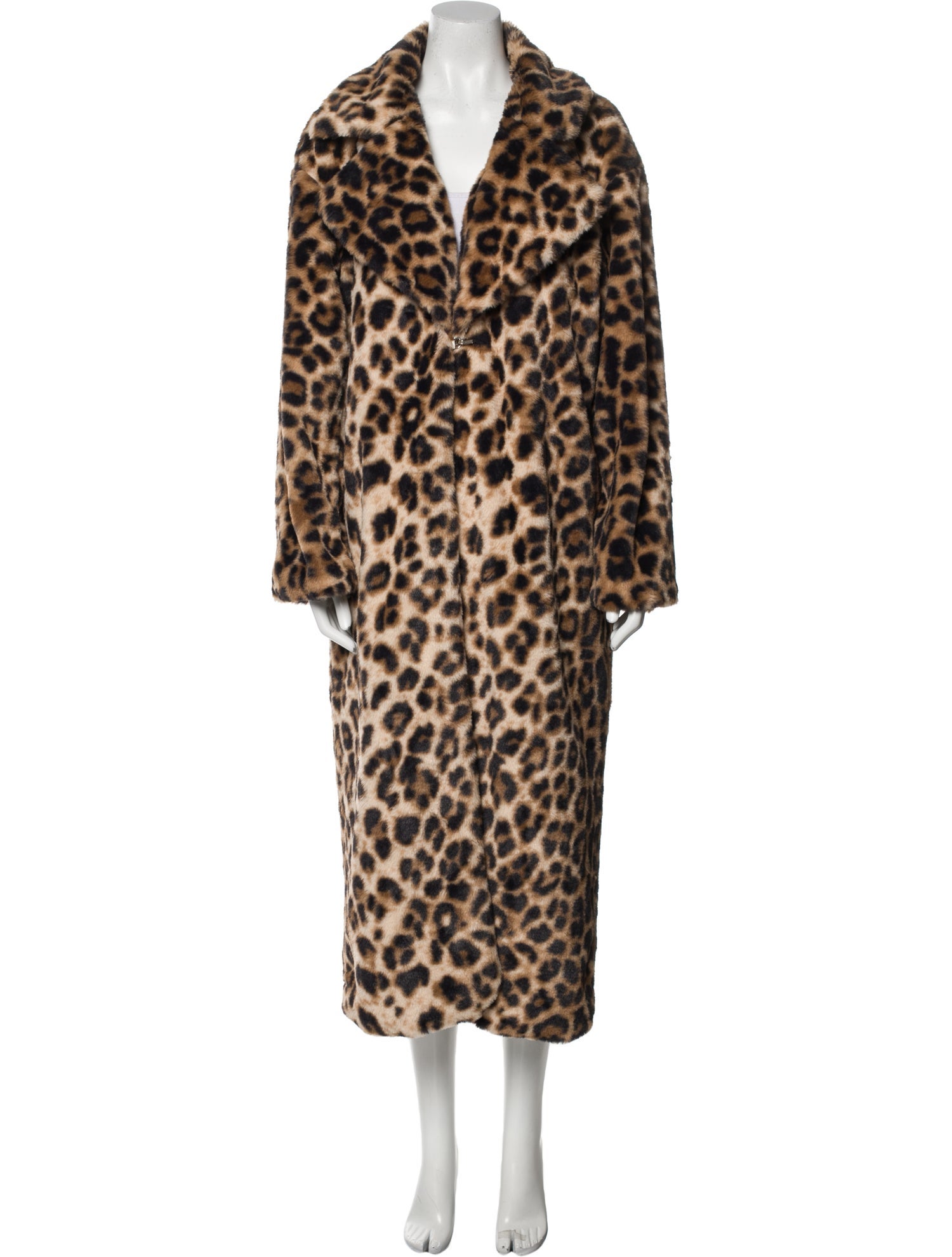 Reformation Animal Print Faux Fur Coat