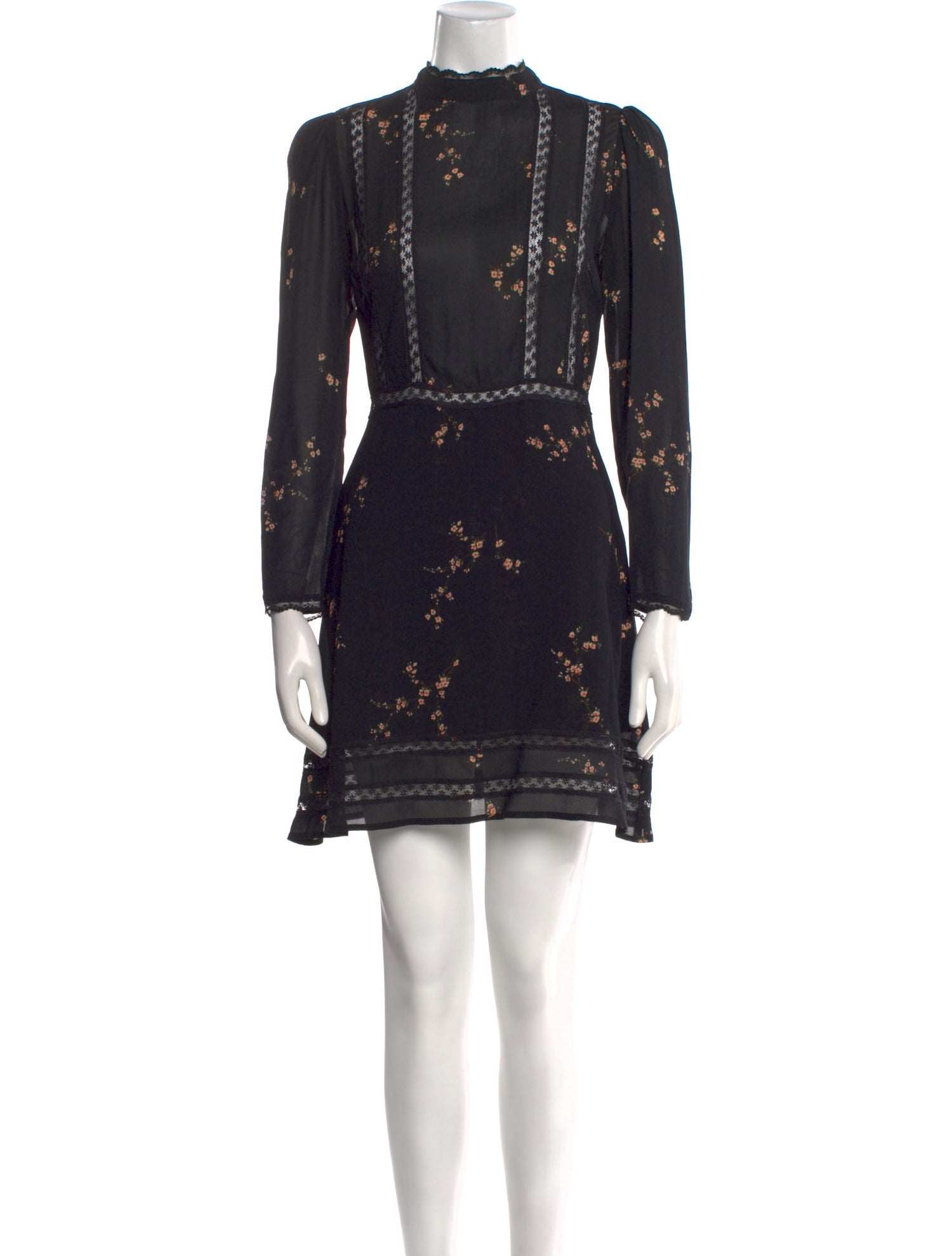 Reformation Mock Neck Mini Dress