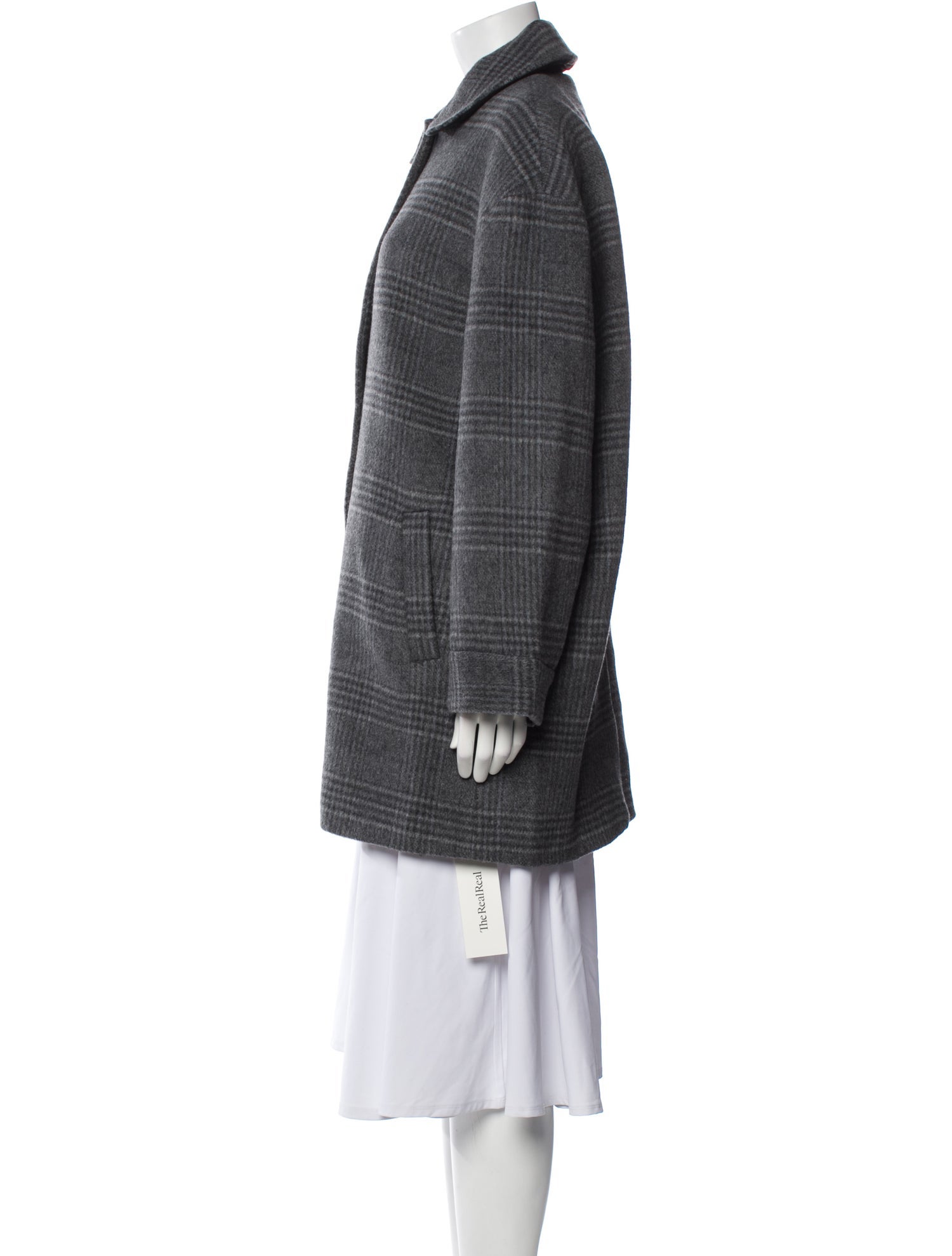 Reformation Wool Plaid Print Peacoat w/ Tags