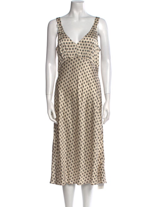 Reformation Silk Midi Length Dress