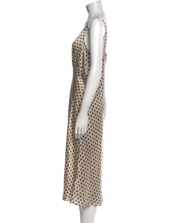 Reformation Silk Midi Length Dress