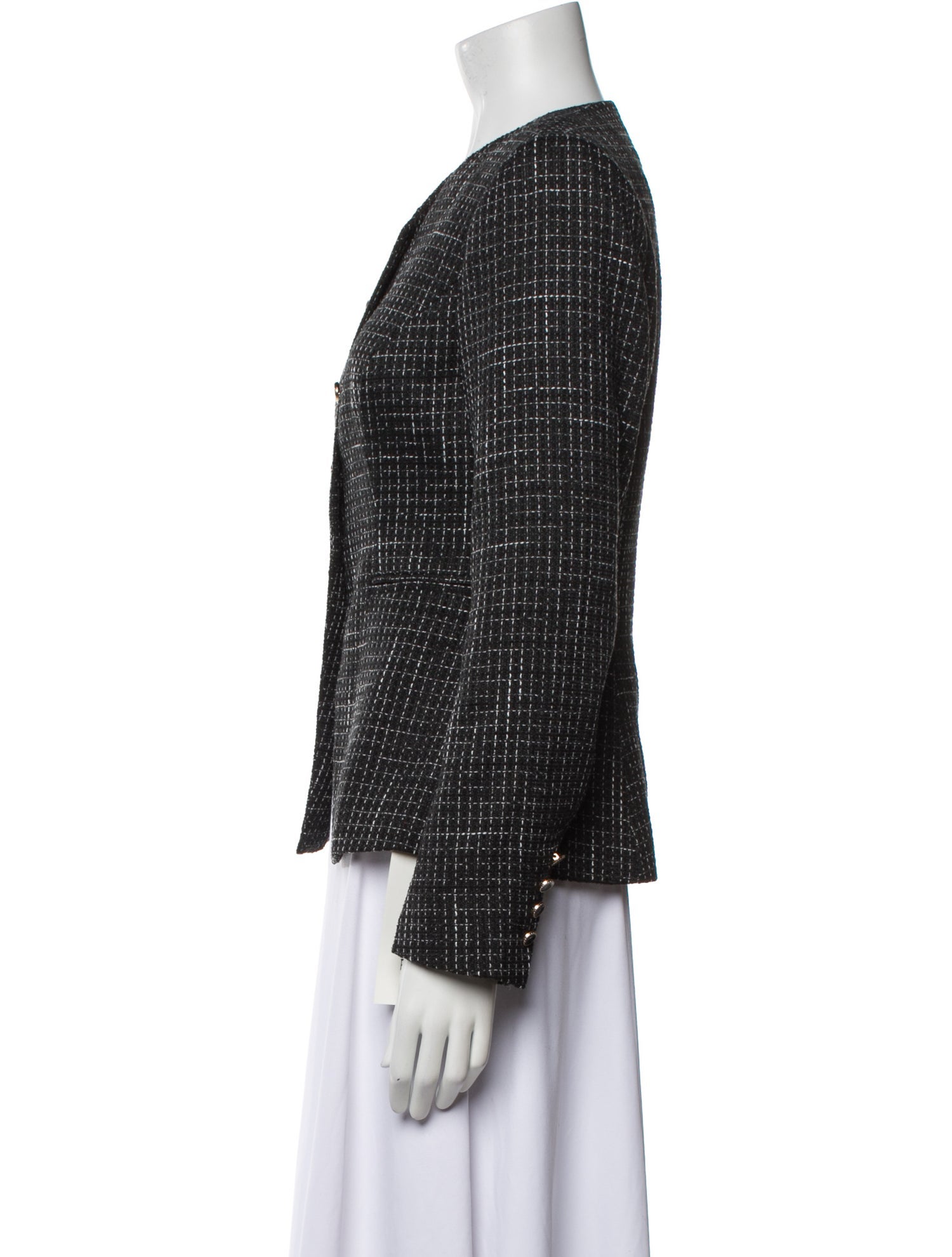 Reformation Tweed Pattern Evening Jacket