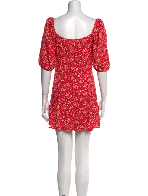 Reformation Floral Print Mini Dress