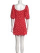 Reformation Floral Print Mini Dress