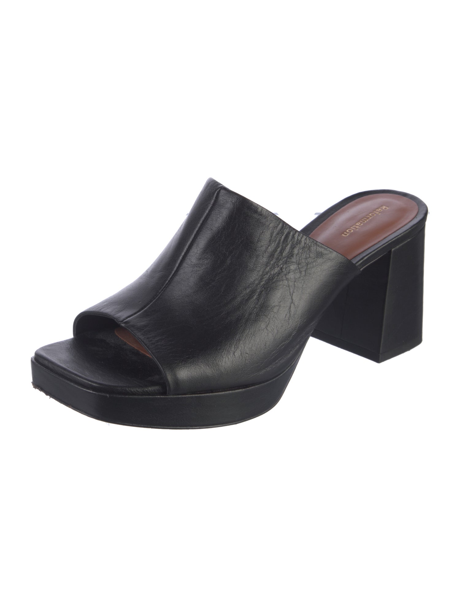 Reformation Leather Slides