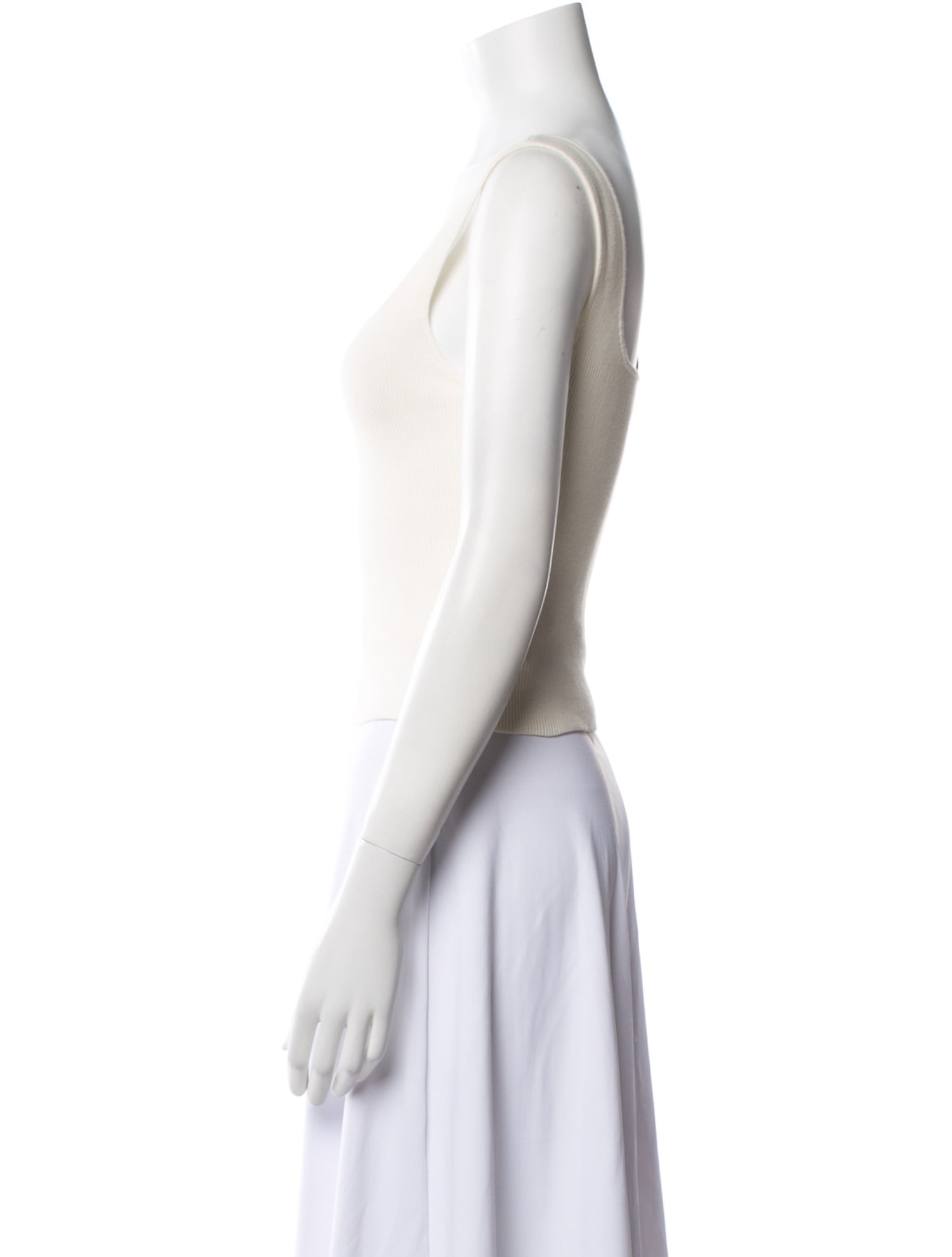 Reformation Square Neckline Sleeveless Crop Top