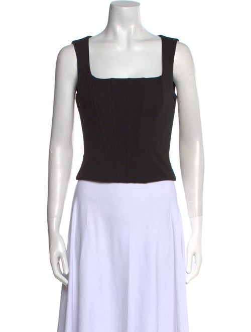 Reformation Square Neckline Sleeveless Crop Top