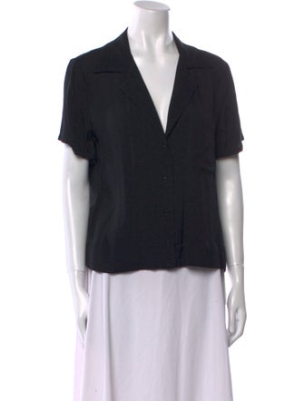 Reformation Short Sleeve Button-Up Top