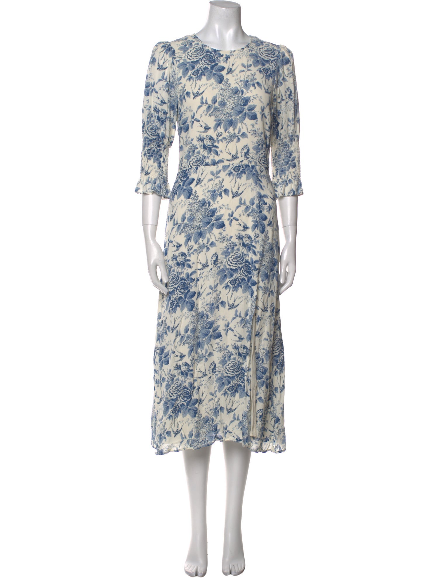 Reformation Floral Print Long Dress