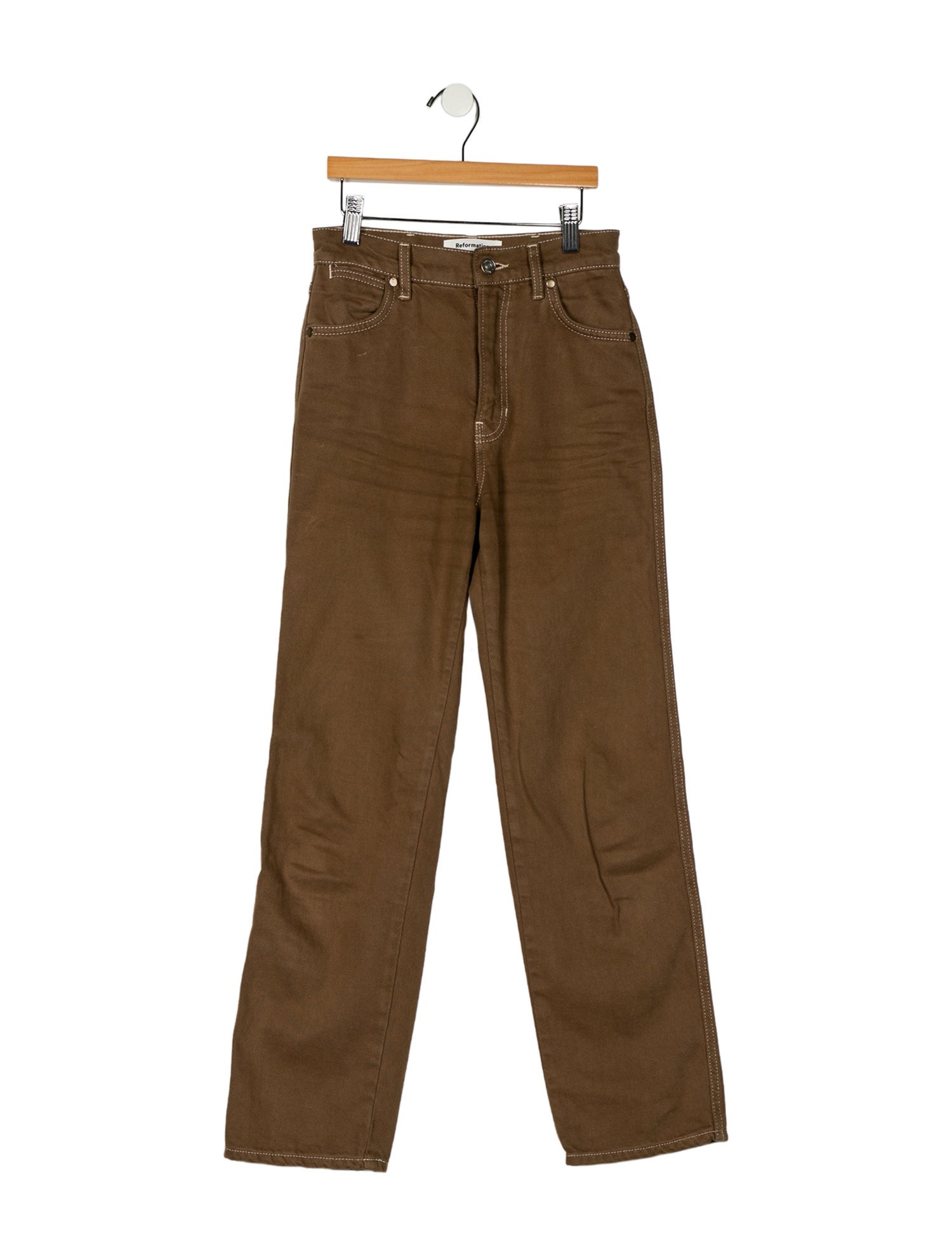 Reformation Mid-Rise Straight Leg Jeans