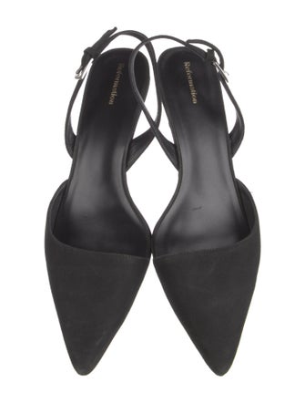 Reformation Suede Slingback Pumps