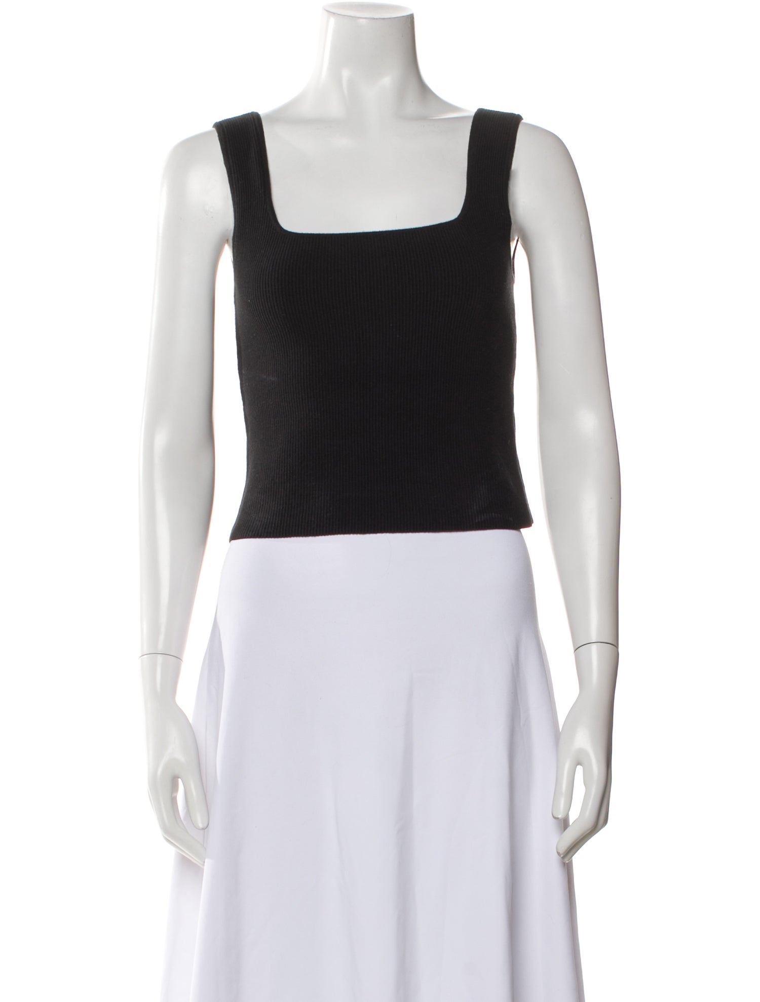 Reformation Square Neckline Sleeveless Crop Top