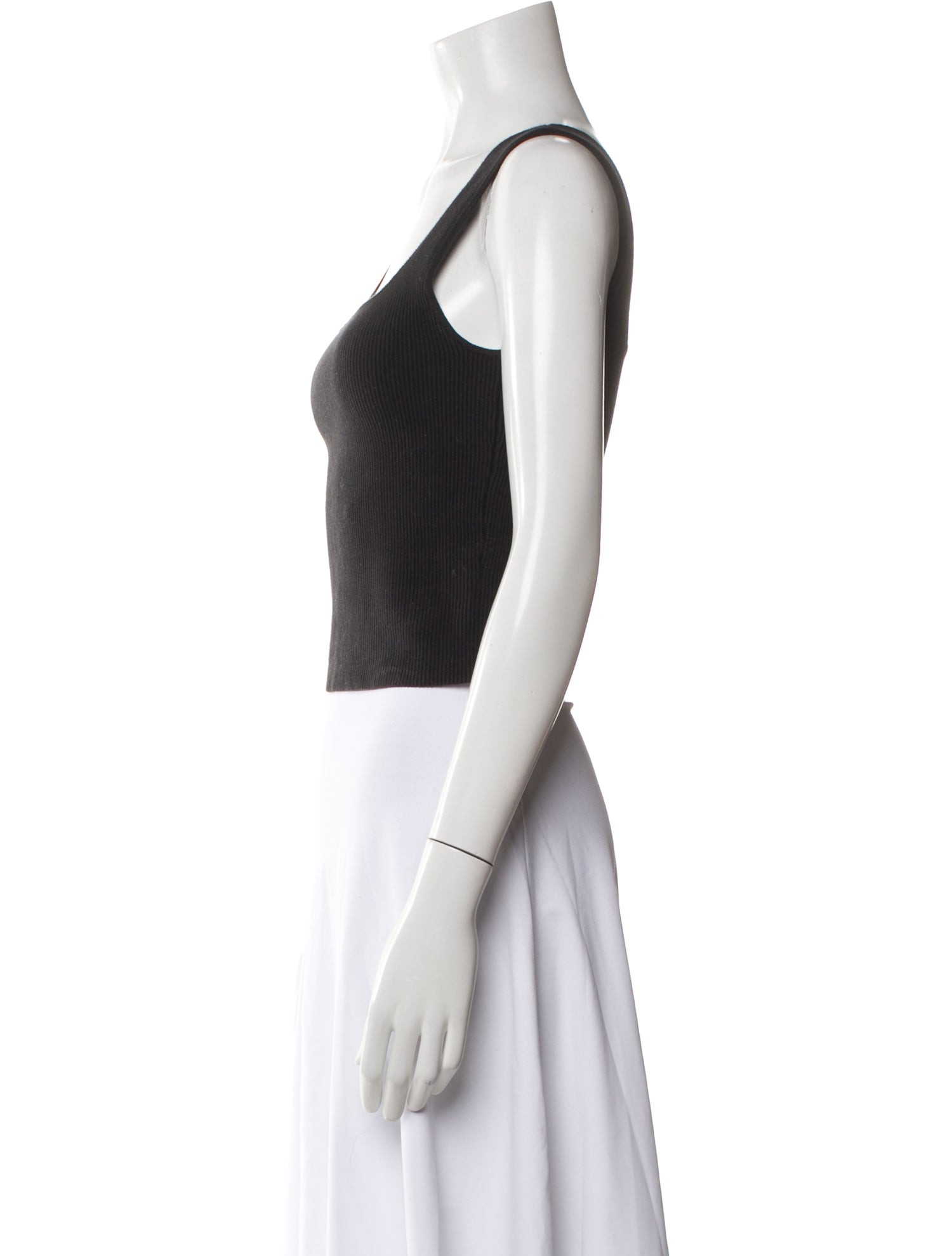 Reformation Square Neckline Sleeveless Crop Top