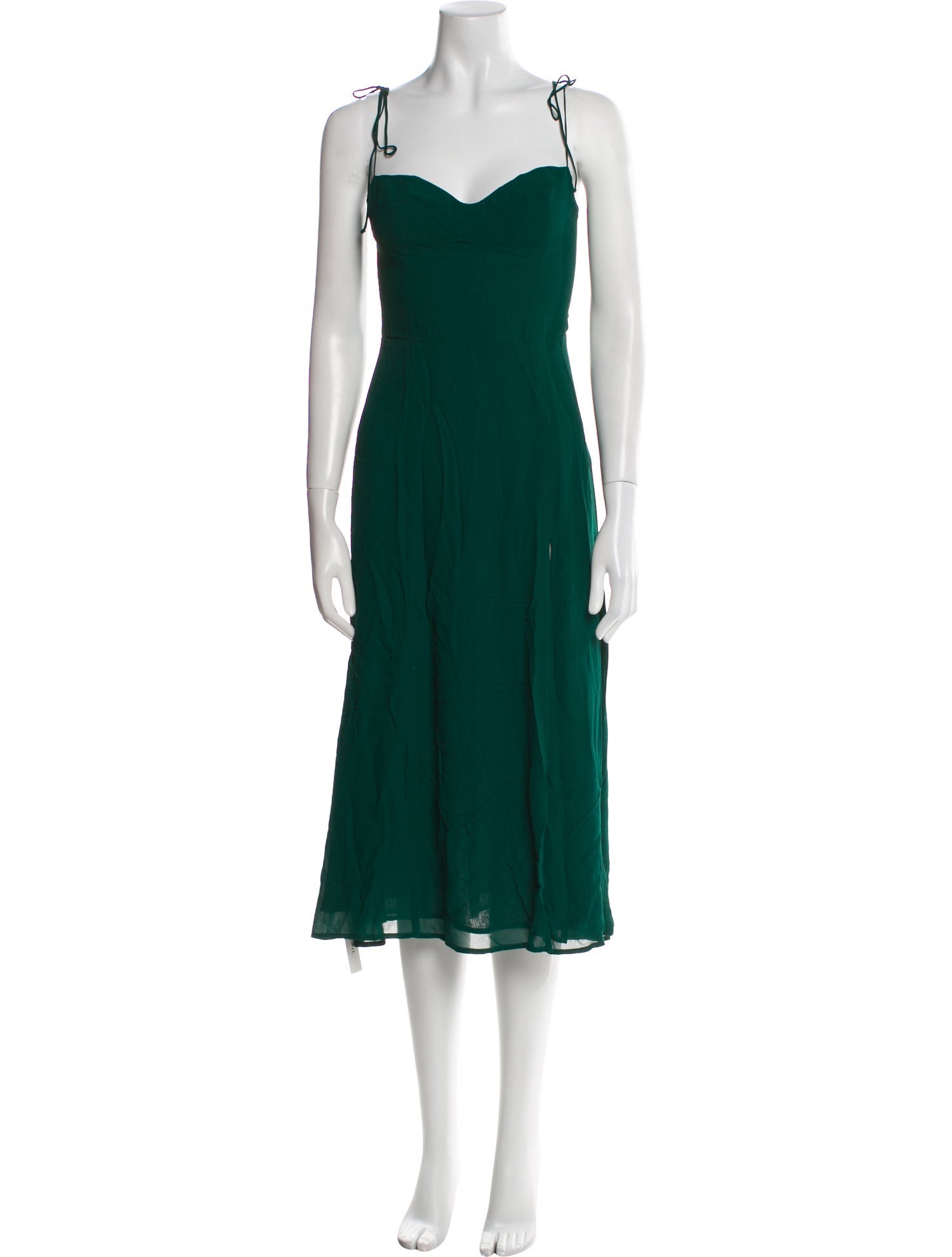 Reformation Square Neckline Midi Length Dress