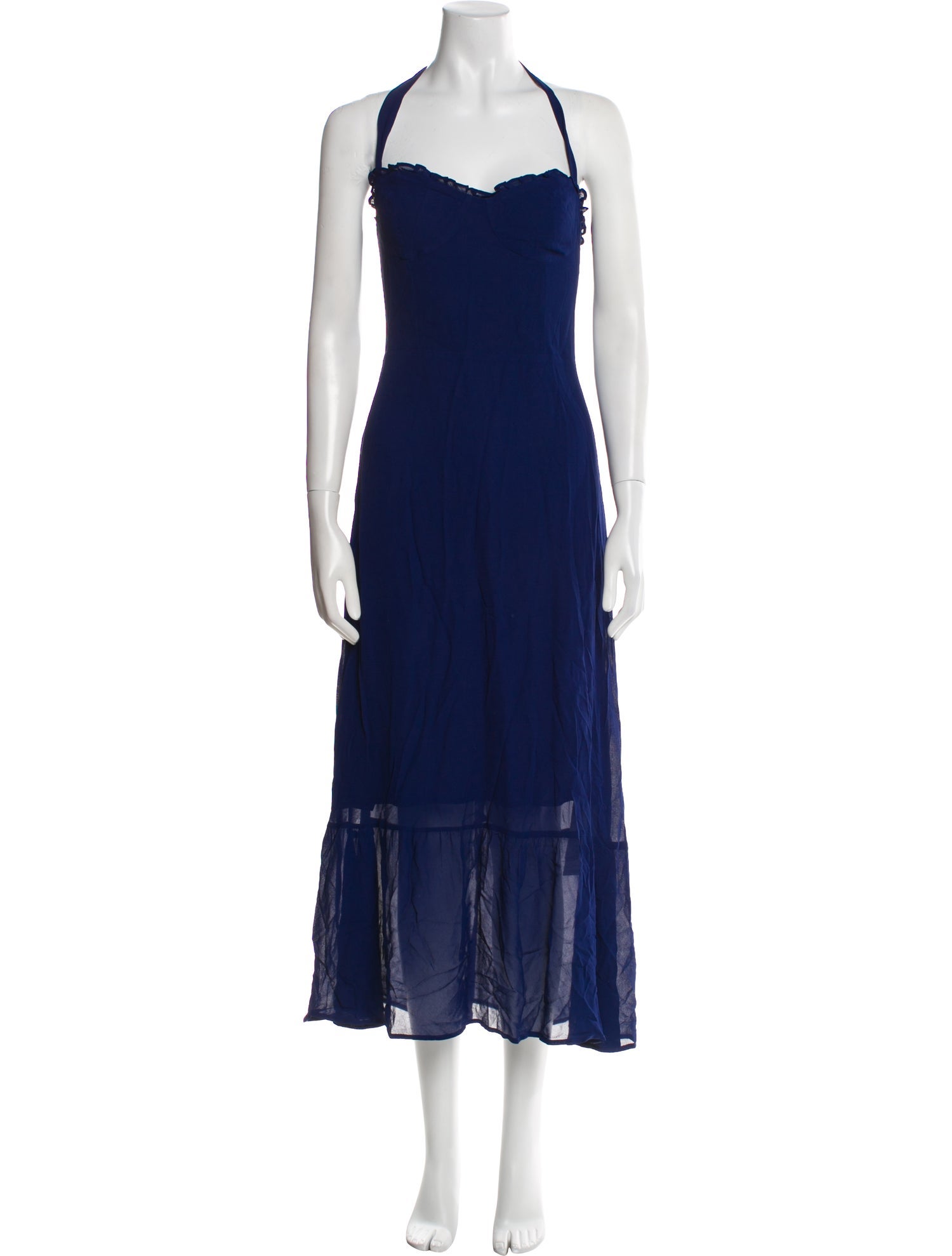 Reformation Halterneck Long Dress