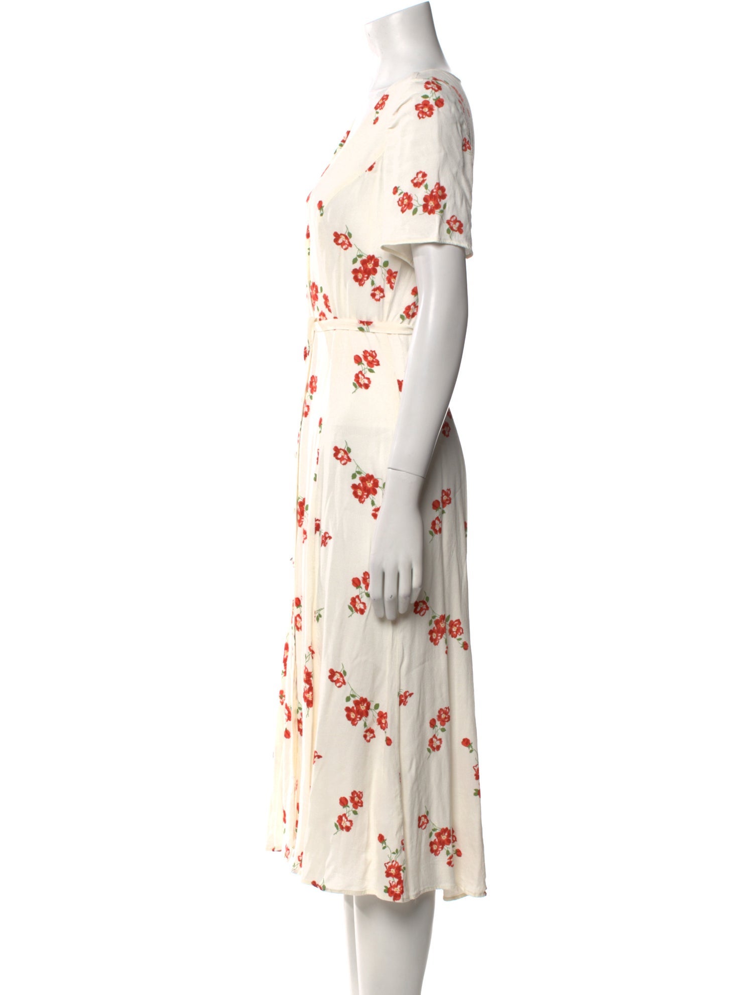 Reformation Floral Print Long Dress