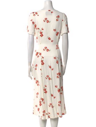 Reformation Floral Print Long Dress