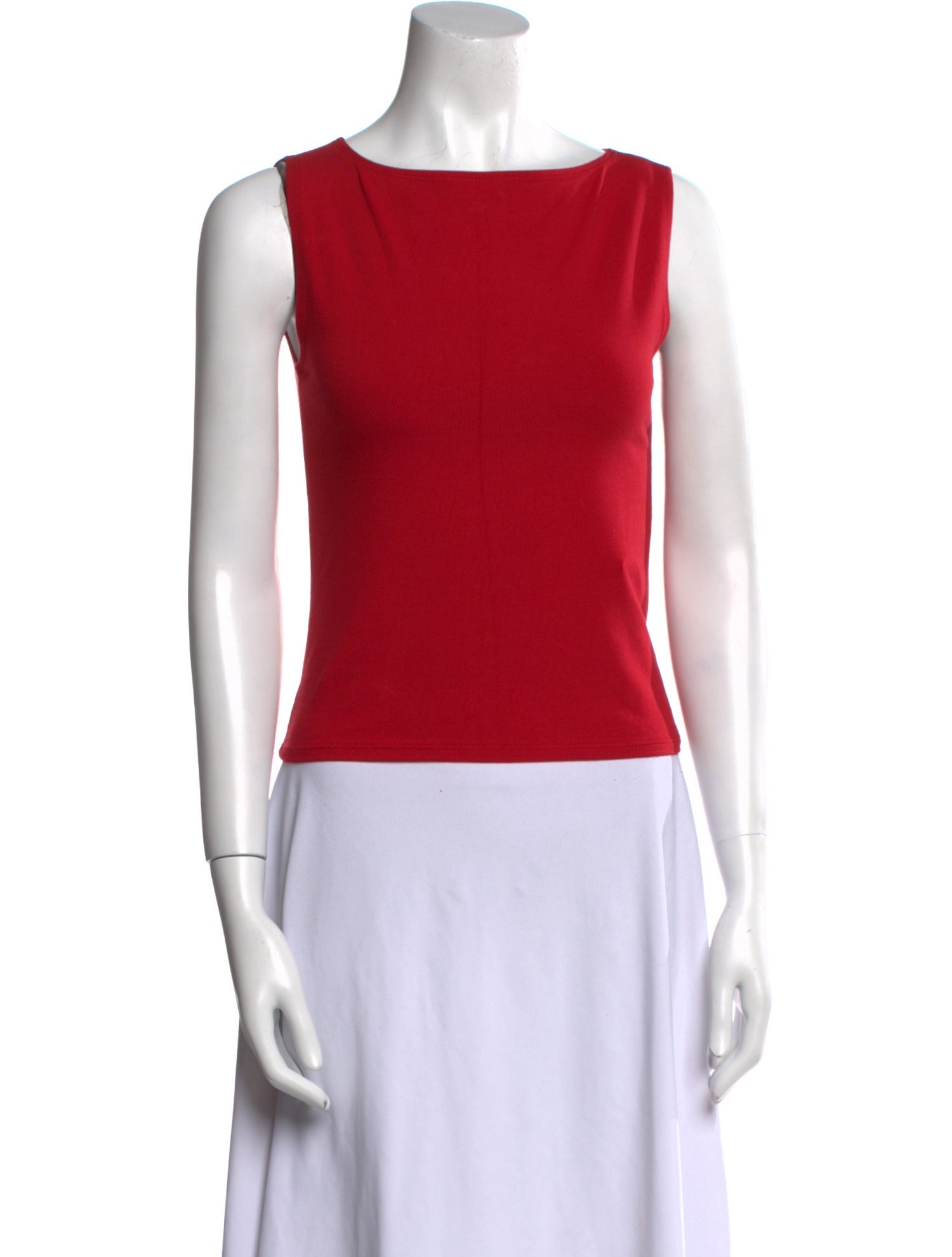 Reformation Bateau Neckline Sleeveless Top