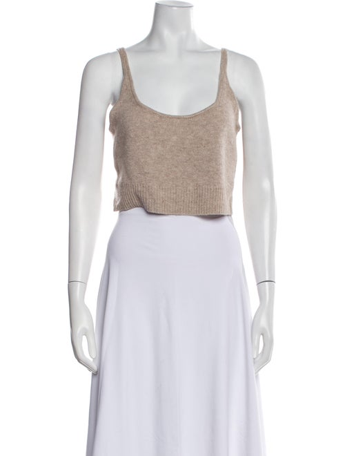 Reformation Cashmere Scoop Neck Crop Top