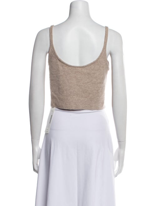 Reformation Cashmere Scoop Neck Crop Top