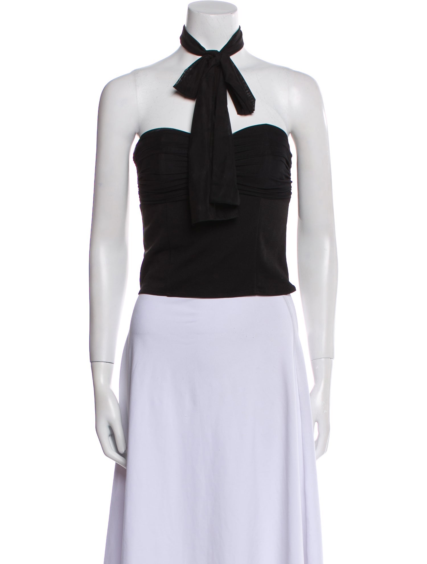 Reformation Halterneck Sleeveless Crop Top