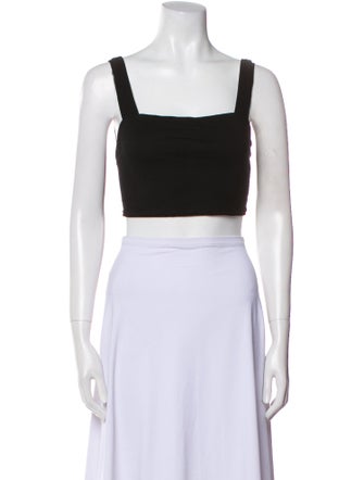 Reformation Square Neckline Sleeveless Crop Top