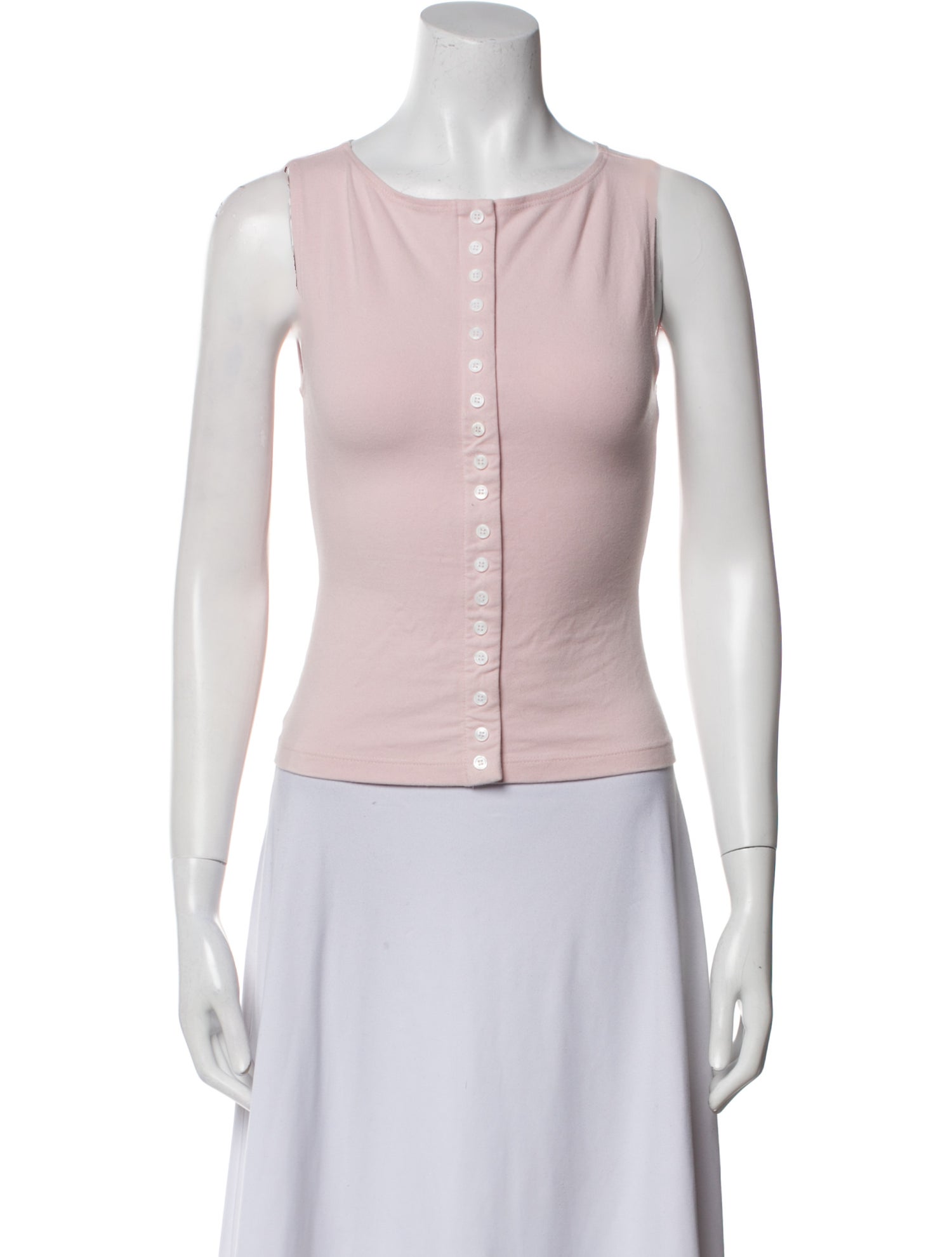 Reformation Scoop Neck Sleeveless Crop Top