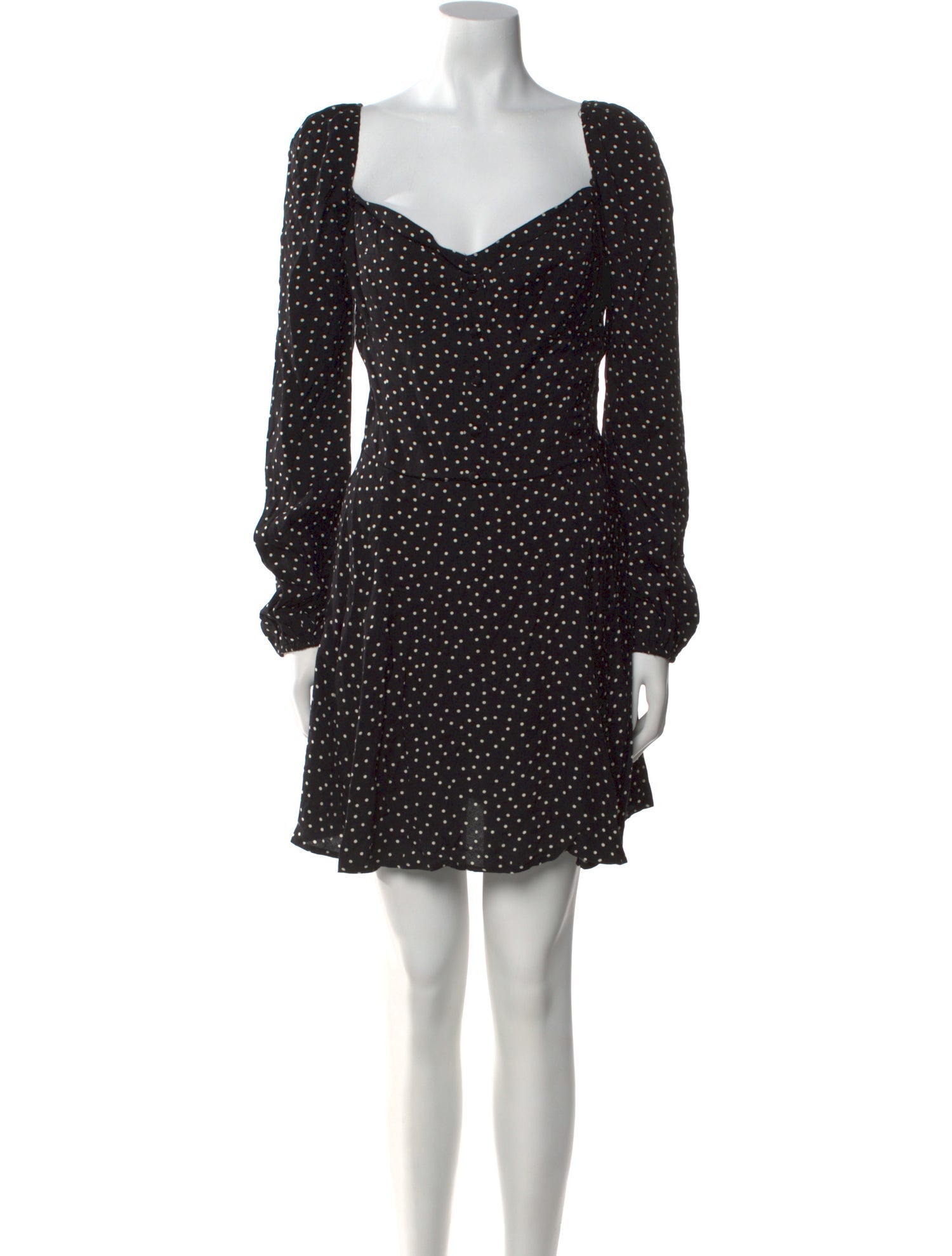 Reformation Polka Dot Print Mini Dress