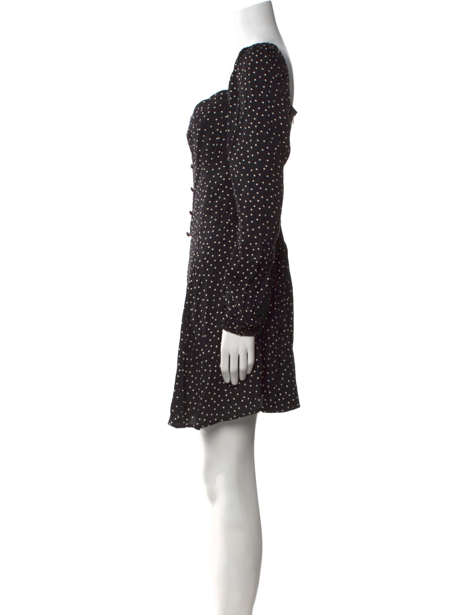Reformation Polka Dot Print Mini Dress
