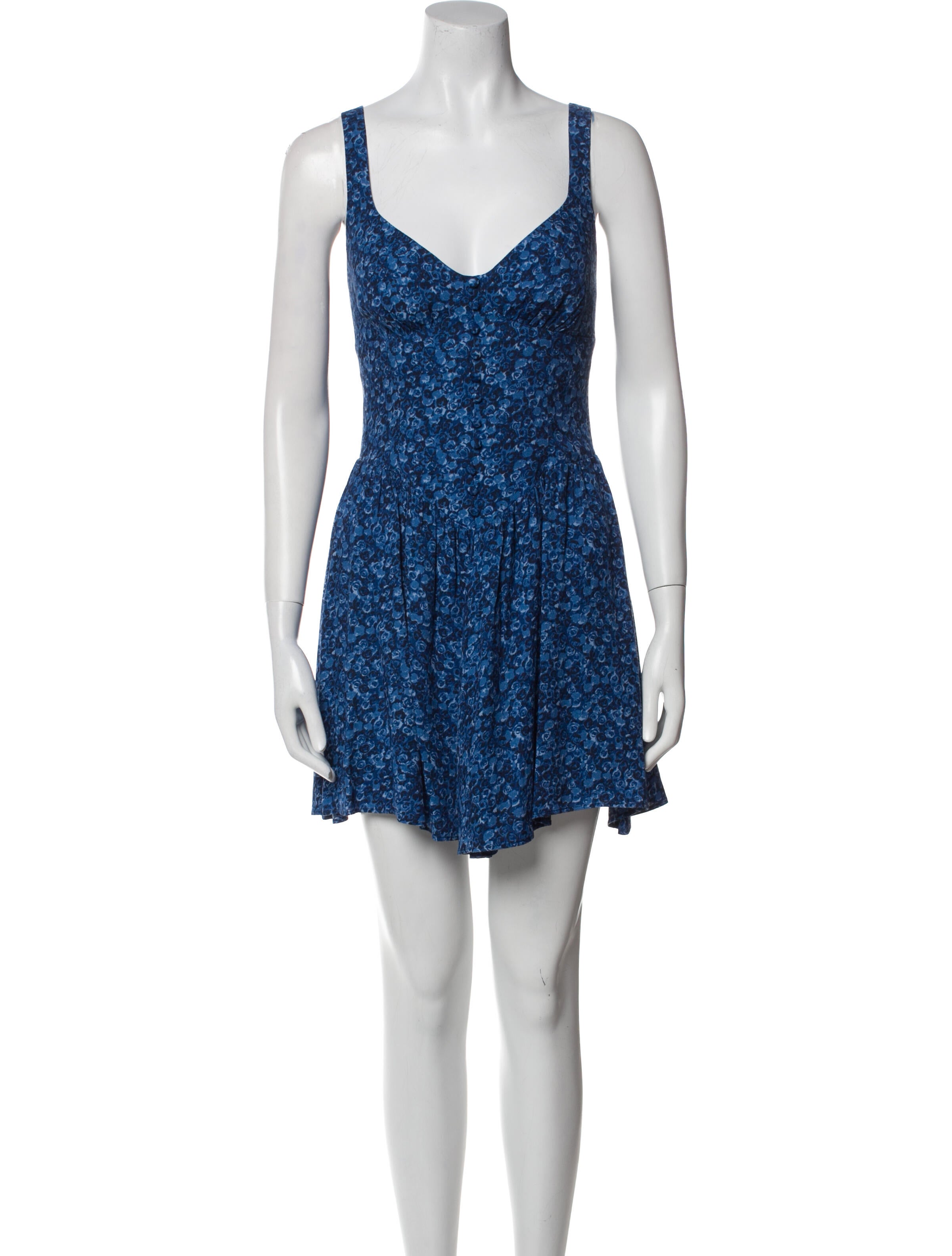 Reformation Floral Print Mini Dress