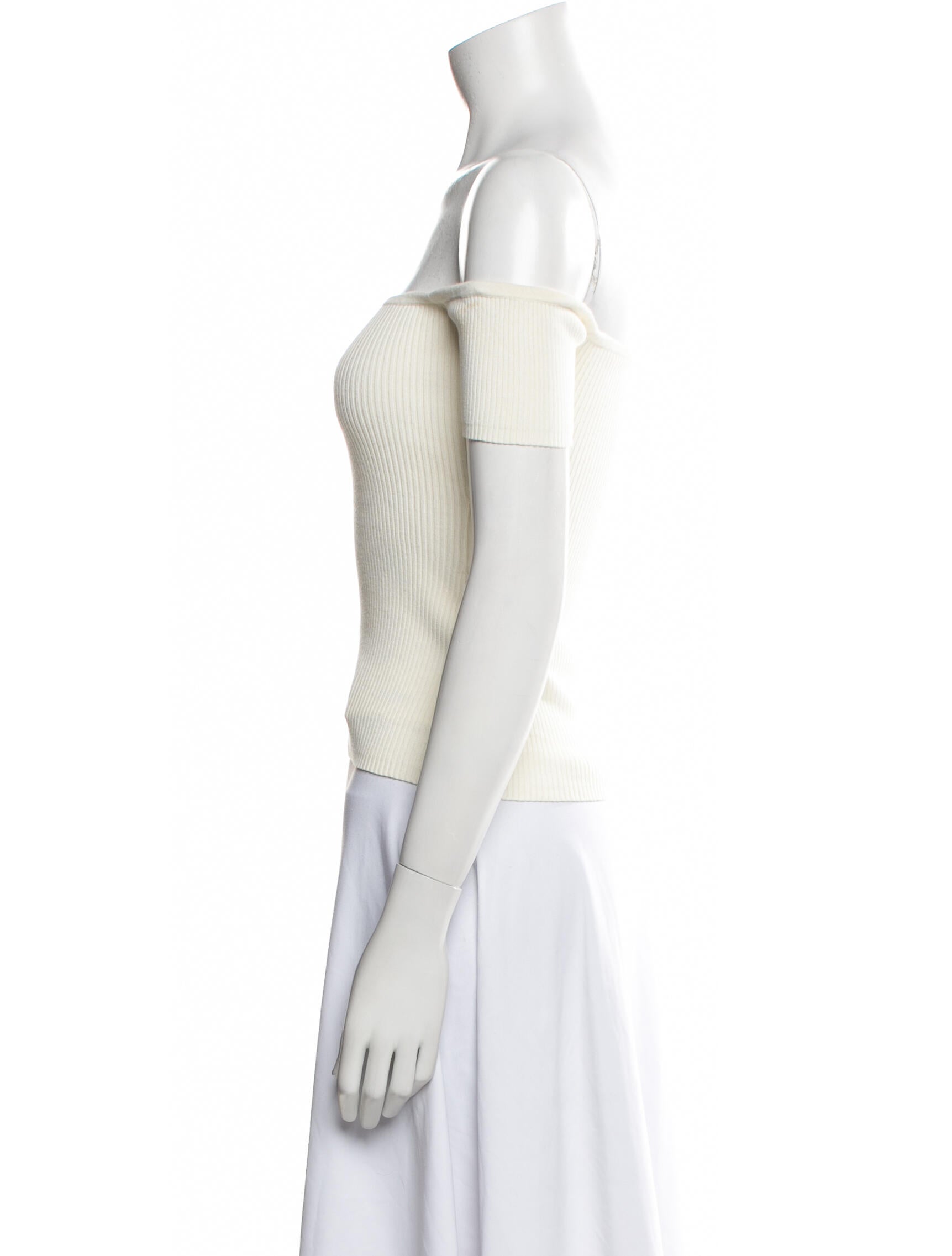 Reformation Off-The-Shoulder Short Sleeve Crop Top