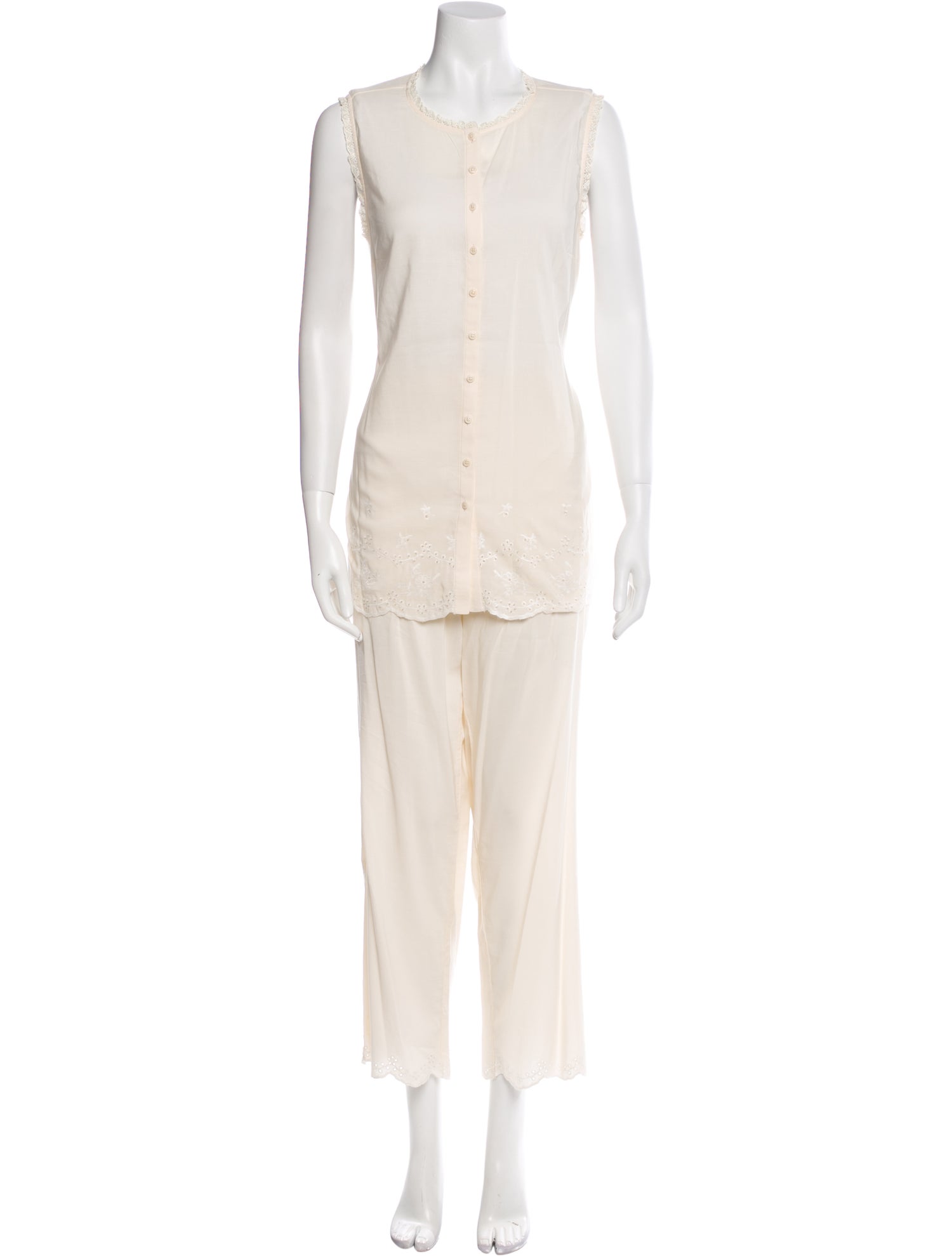 Reformation Scalloped Accent Pajamas