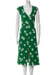 Reformation Floral Print Midi Length Dress