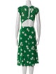 Reformation Floral Print Midi Length Dress