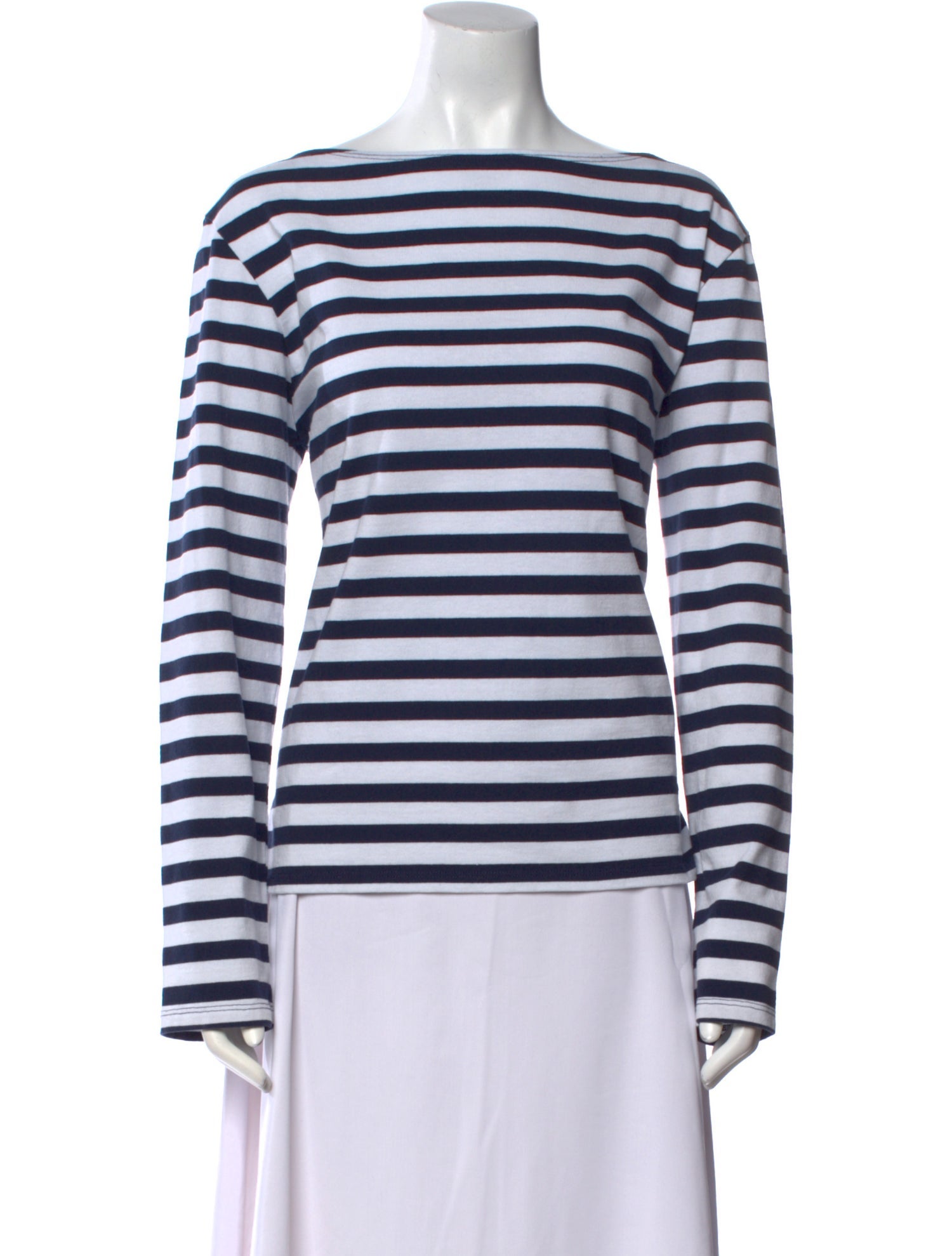 Reformation Striped Bateau Neckline Top