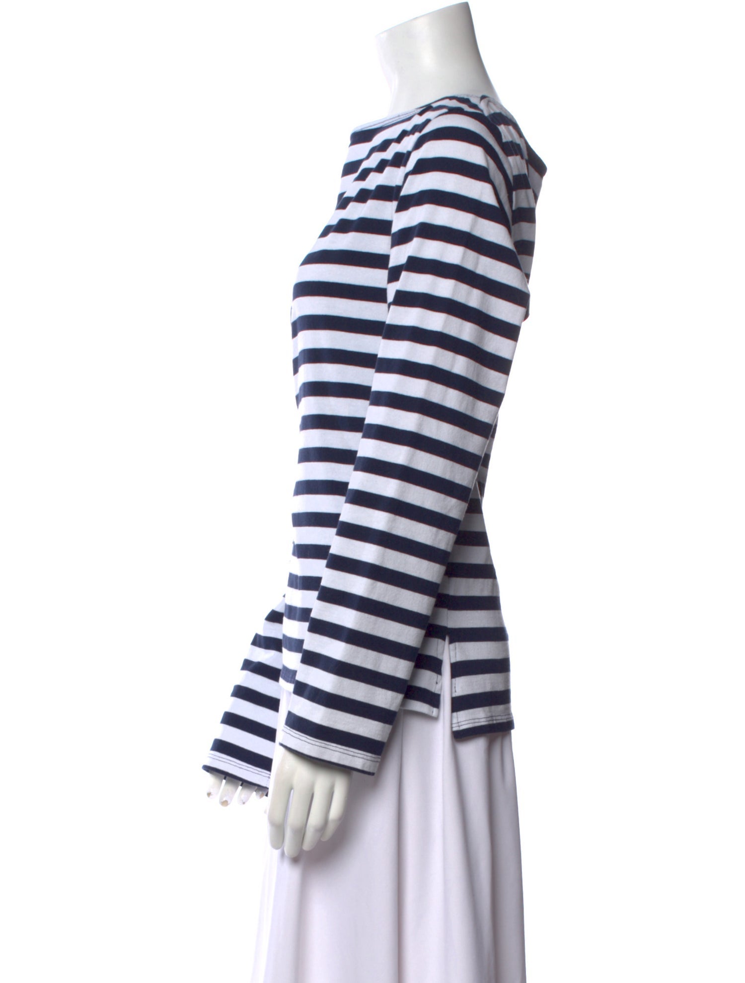 Reformation Striped Bateau Neckline Top