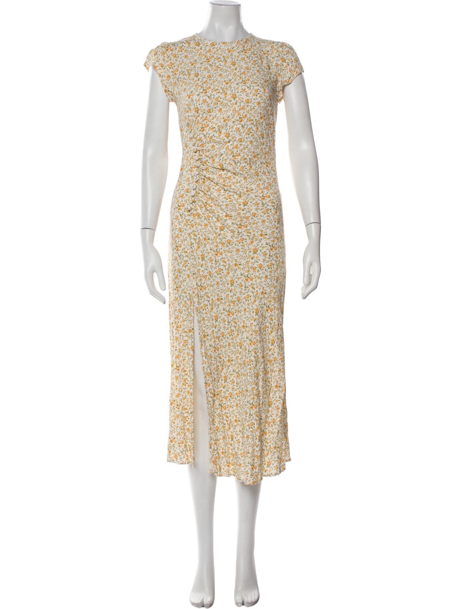 Reformation Floral Print Long Dress