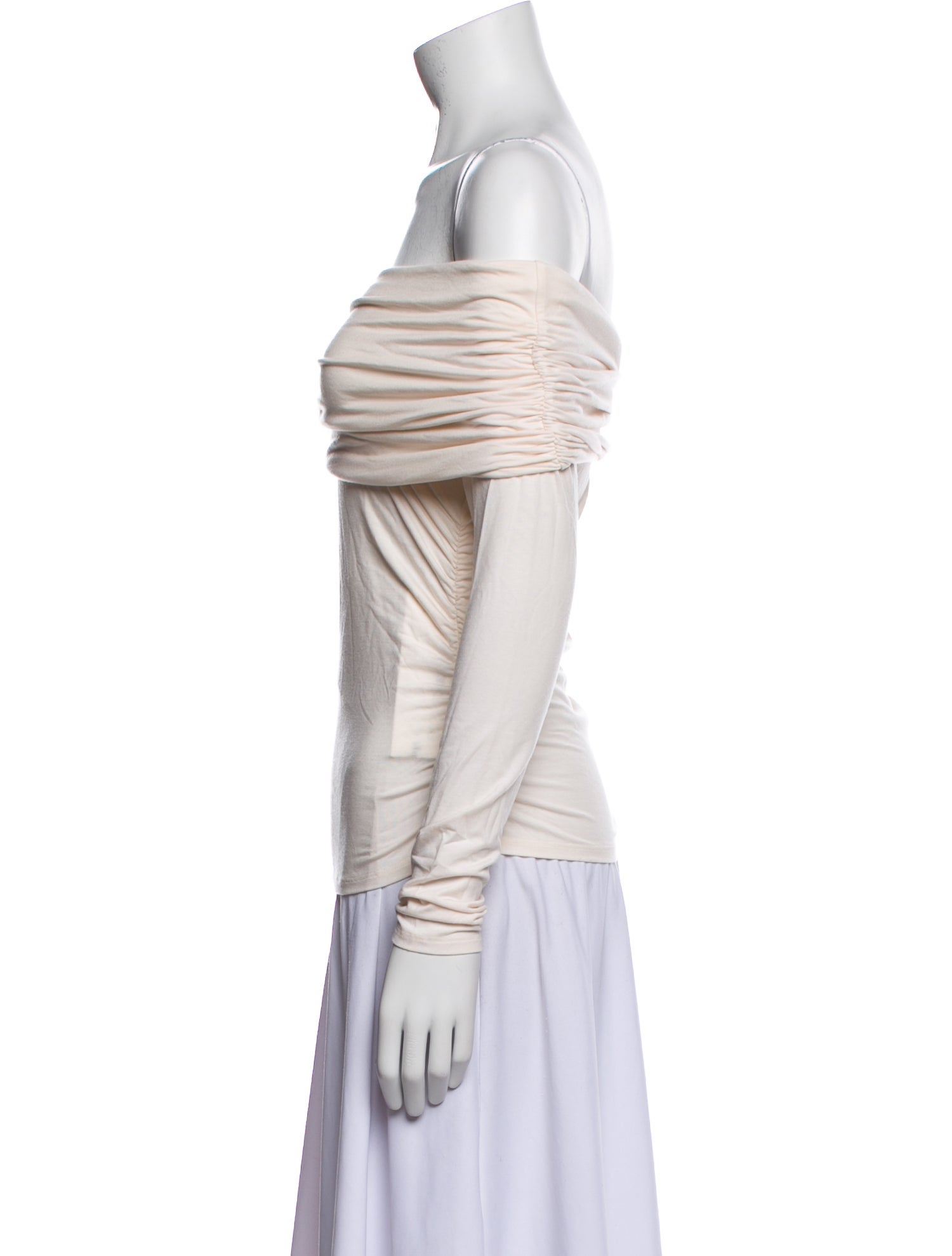 Reformation Off-The-Shoulder Long Sleeve Top