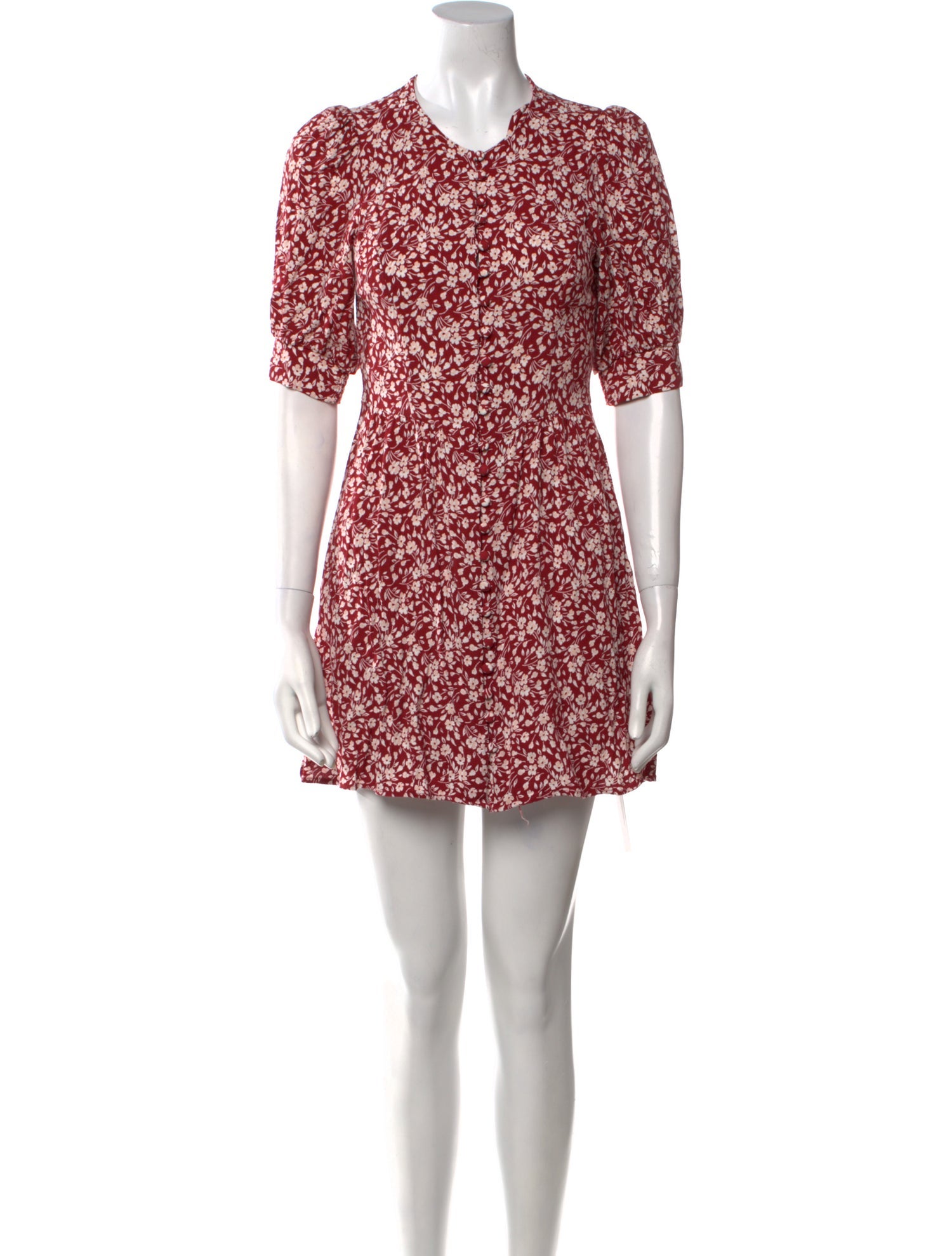 Reformation Floral Print Mini Dress